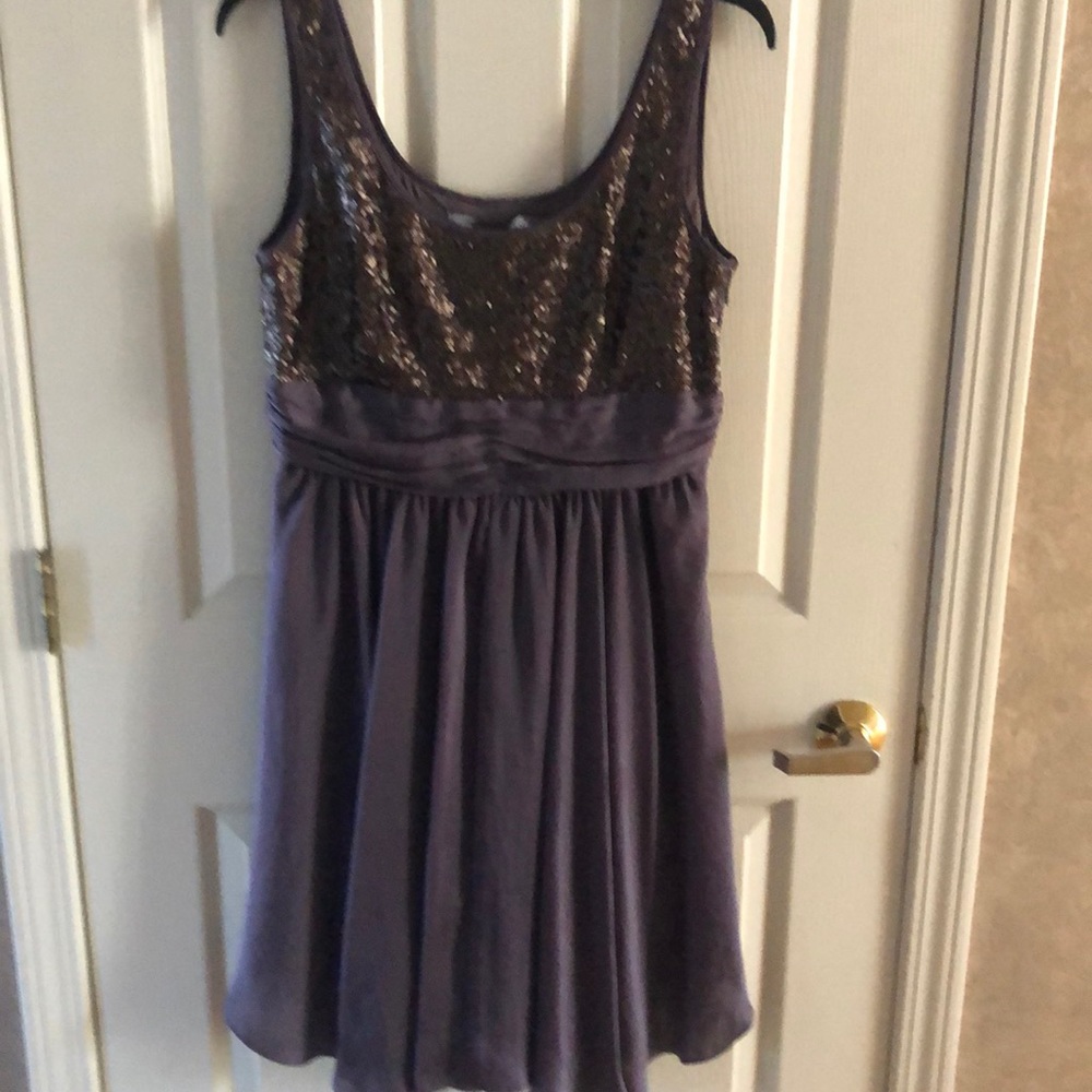 Marc NY/Andrew Mark Bronze sleeveless sequin dress